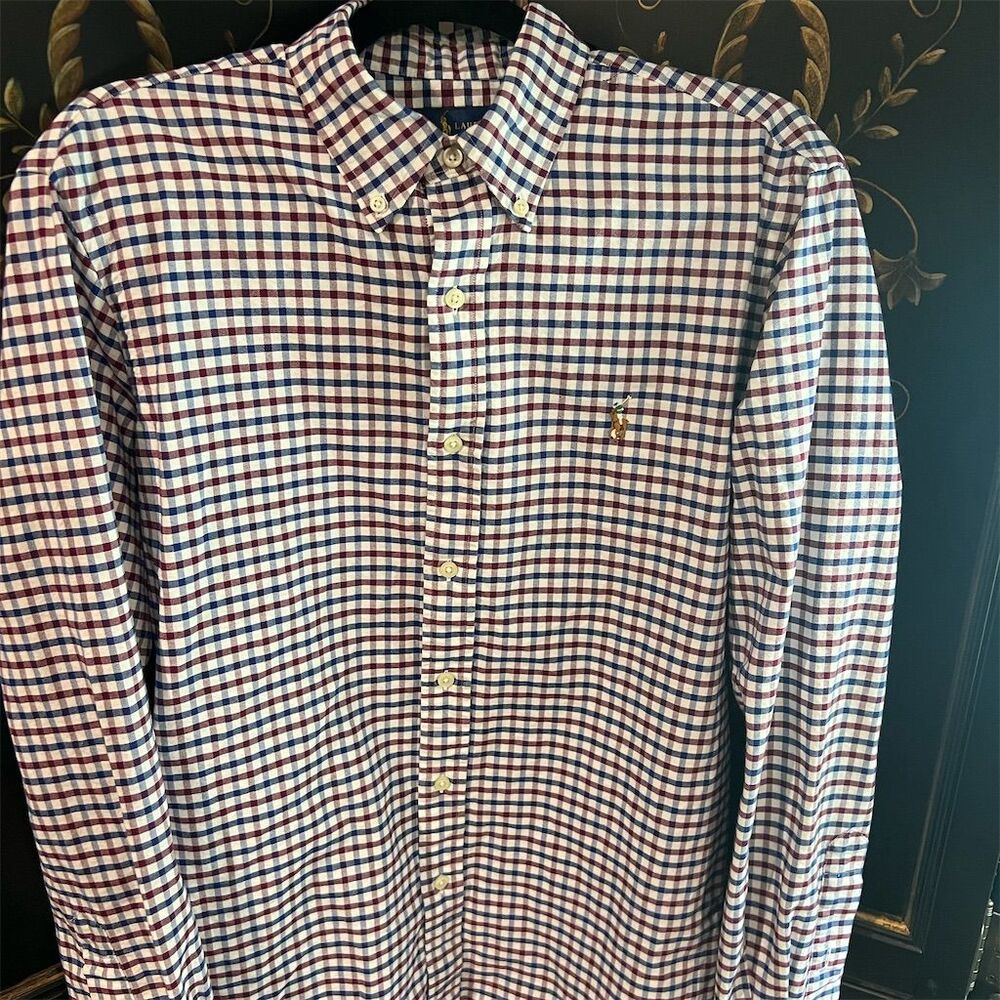 Ralph Lauren Men's M Multicolor Check Long Sleeve Button-Down Shirt
